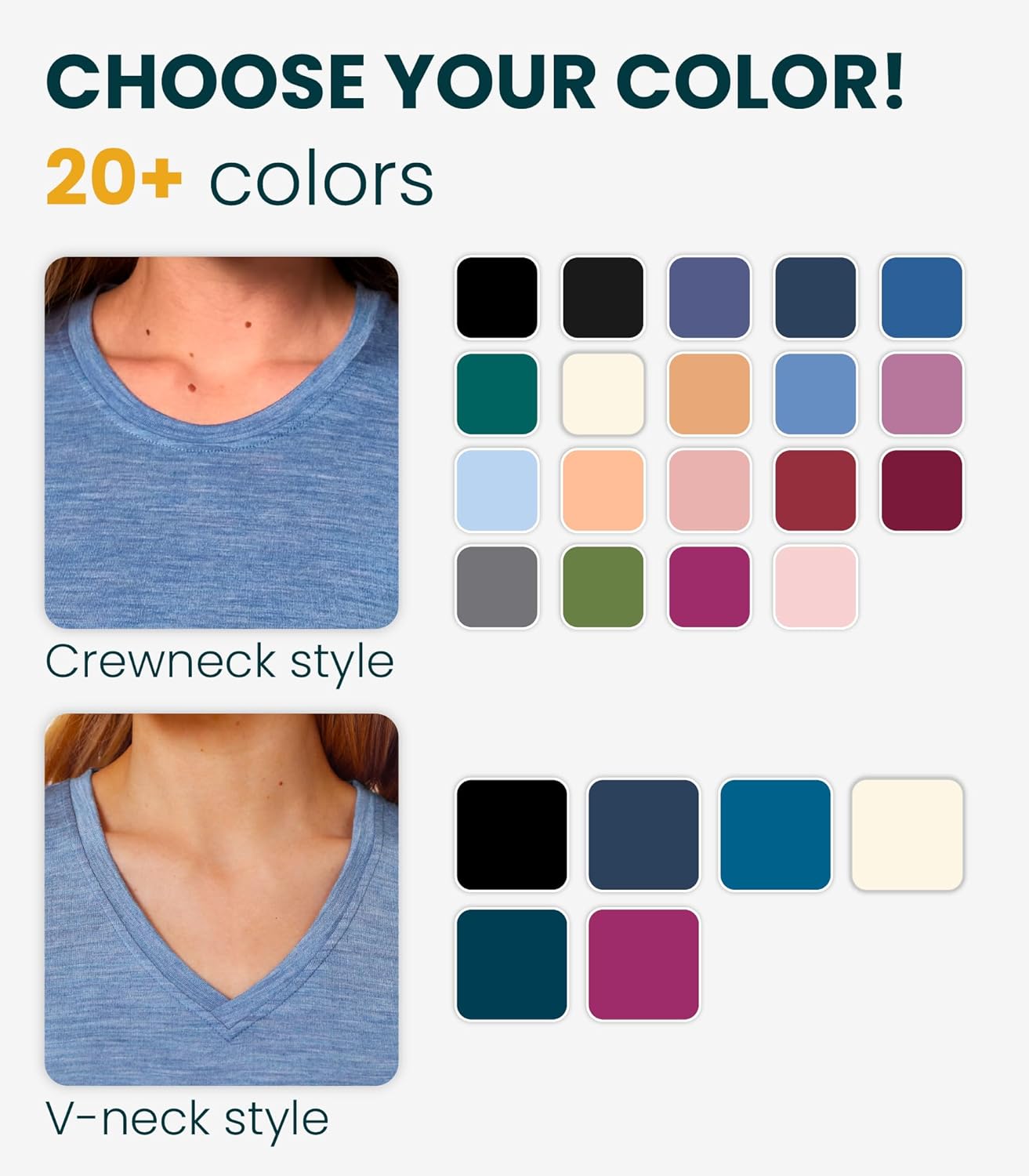 Merino.tech Merino Wool Shirt Women - 100% Merino Wool Base Layer Women Short Sleeve Tee - Image 3