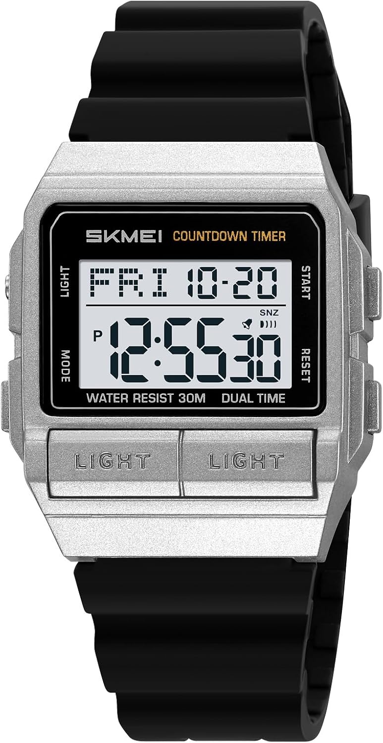 MASTOP Retro Digital Watch for Men Vintage with Multi-Function & Stylish Design for Daily & Outdoor Use