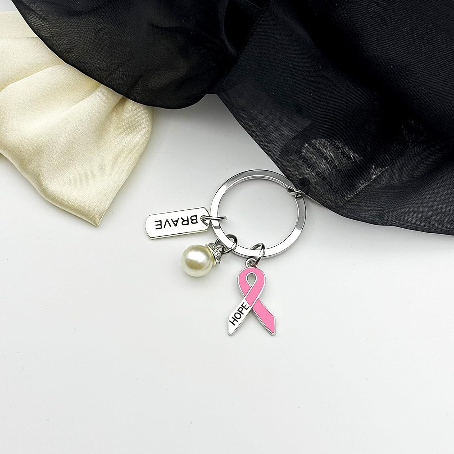 Breast Cancer Survivor Gifts for Women Get Well Keychain Breast Cancer Awareness Jewelry for Patient Survivor Warrior Inspirational Christmas Fighter Encouragement Gift for After Surgery End of Chemo - Image 6