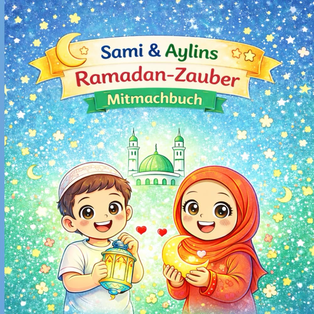 Sami & Aylins Ramadan - Zauber Mitmachbuch: Mitmach-Spaß, Glaube, Lernen, Malen ,Basteln, Geschichten, Rezepte, Wissen für kleine kinder was ist Ramadan was ist Bayram