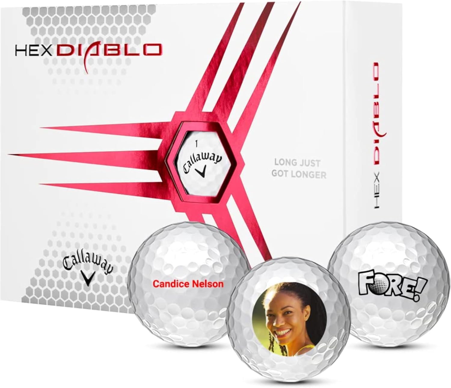 Callaway Diablo Personalized Logo Golf Balls - Custom (Set of 12)
