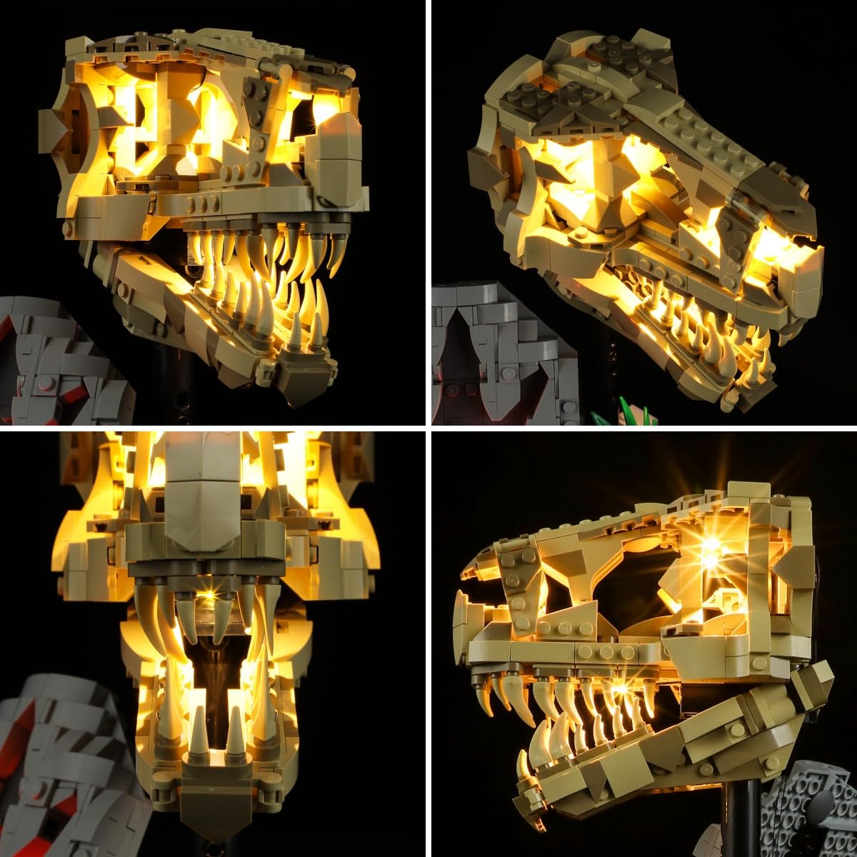 LIGHTAILING Light for Lego- 76964 Dinosaur Fossils: T. rex Skull, Led Lighting Kit Compatible with Lego Building Blocks Model - Image 4