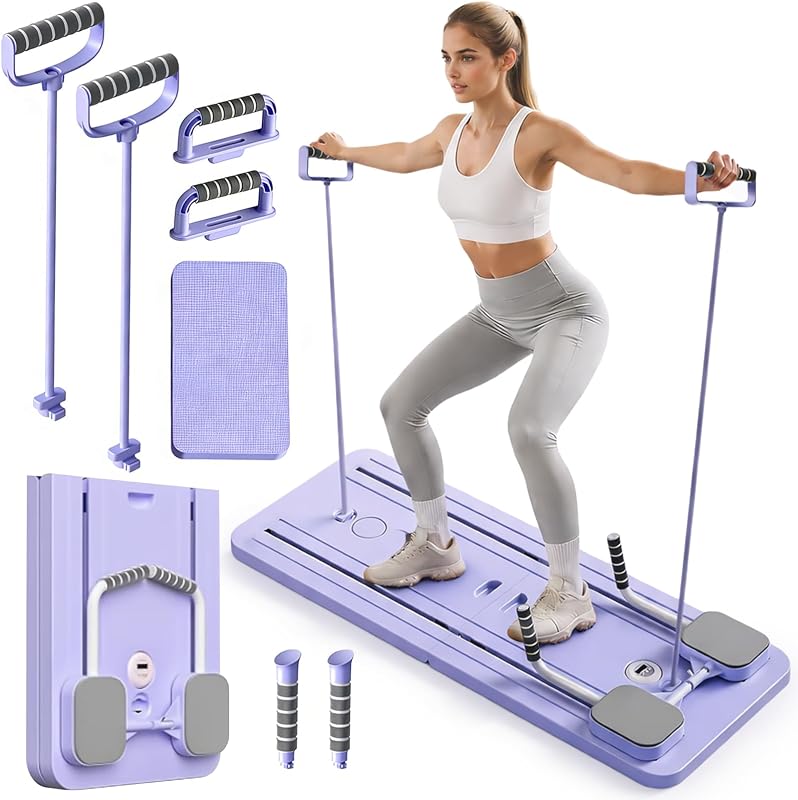 Pilates Reformer Board, Reforme Pilates Board, Kit Pilates para Casa, Kit De Fitness Multifuncional para Mujeres, Entrenamiento De Cuerpo Completo En Casa