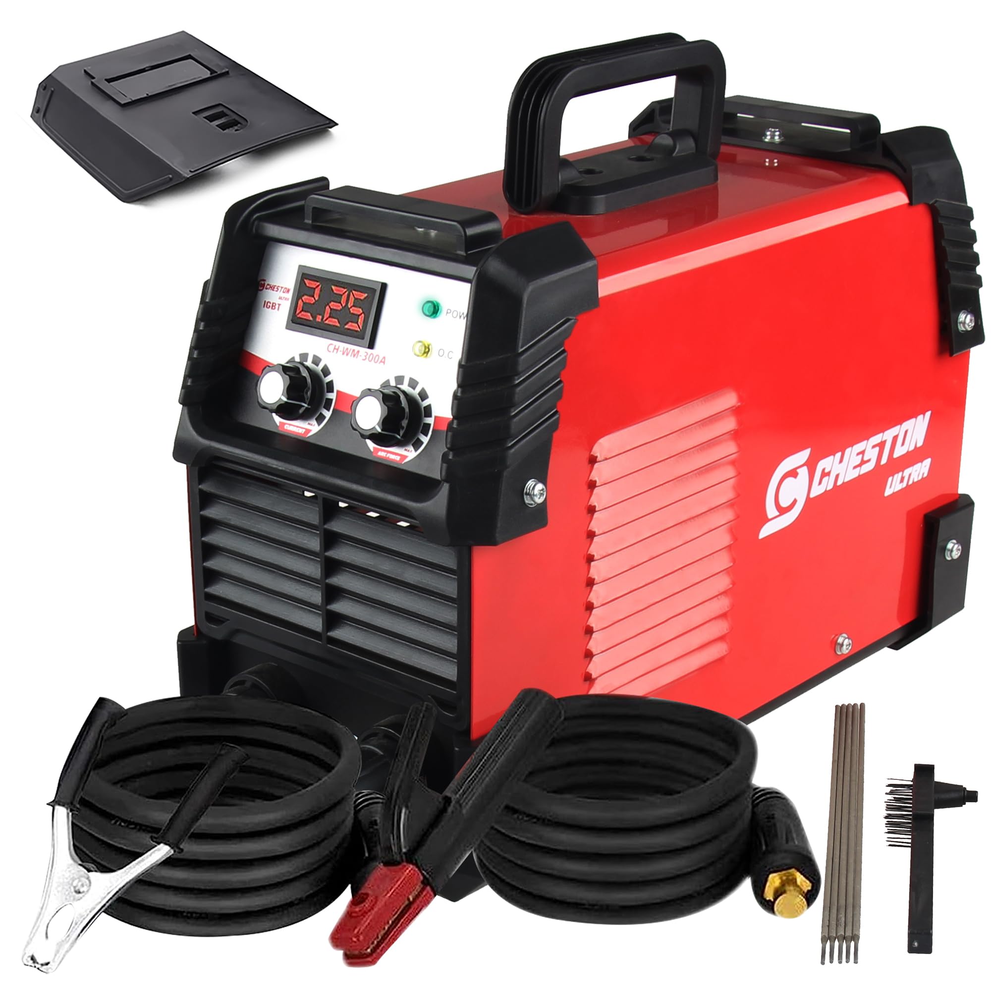 Cheston Ultra 300A Inverter Arc Welding Machine (MMA) LED Display Hot Start Welder Tool Heavy Duty with Welding Mask & Rods | For Steel, Iron, Aluminium, Copper & all other Metals Professional Use (B0C8SQZ1VQ) Amazon Price History, Amazon Price Tracker