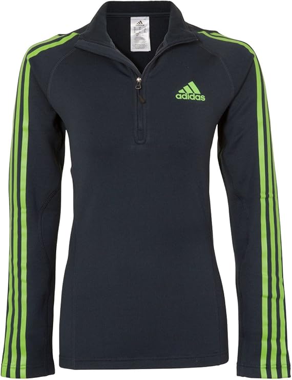 adidas 1/2 Zip ST Up Navy Womens Cross Country/Skiing Long Sleeve Top, M at Amazon Womenâs 
