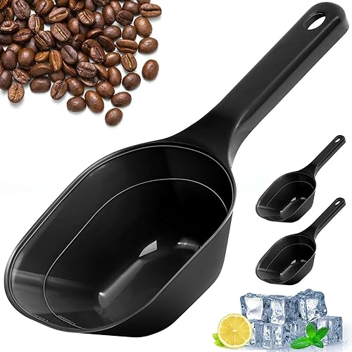 Aosnare Futterschaufel für Hunde und Katzen, 1 Tasse, vielseitige Kunststoff-Sch