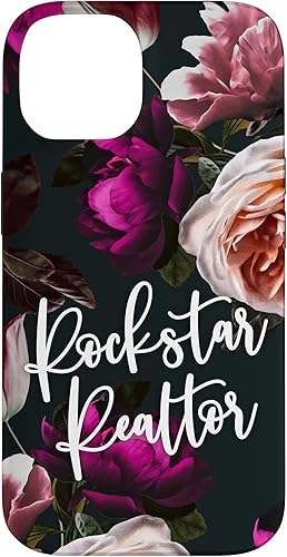 Miniatura 4 de iPhone 13 Pro Max Rockstar Realtor - Elegante estuche de regalo floral para agente inmobiliario