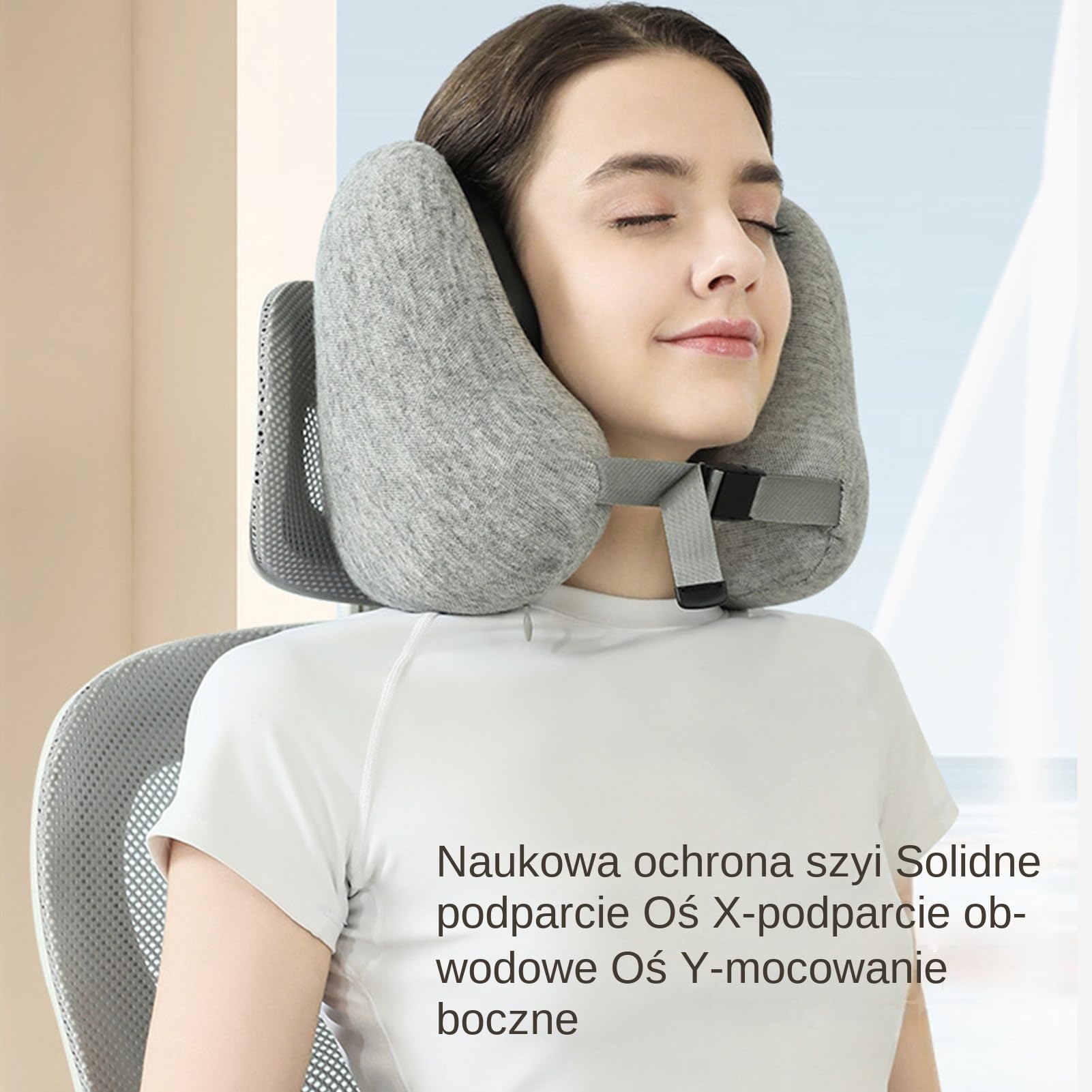 Podróżna Poduszka Na Szyję Poduszka Podróżna W Kształcie Litery U | Przewiewna Wspierająca i Wygodna do Krzesła, Fotela, Łóżka, Kempingu i