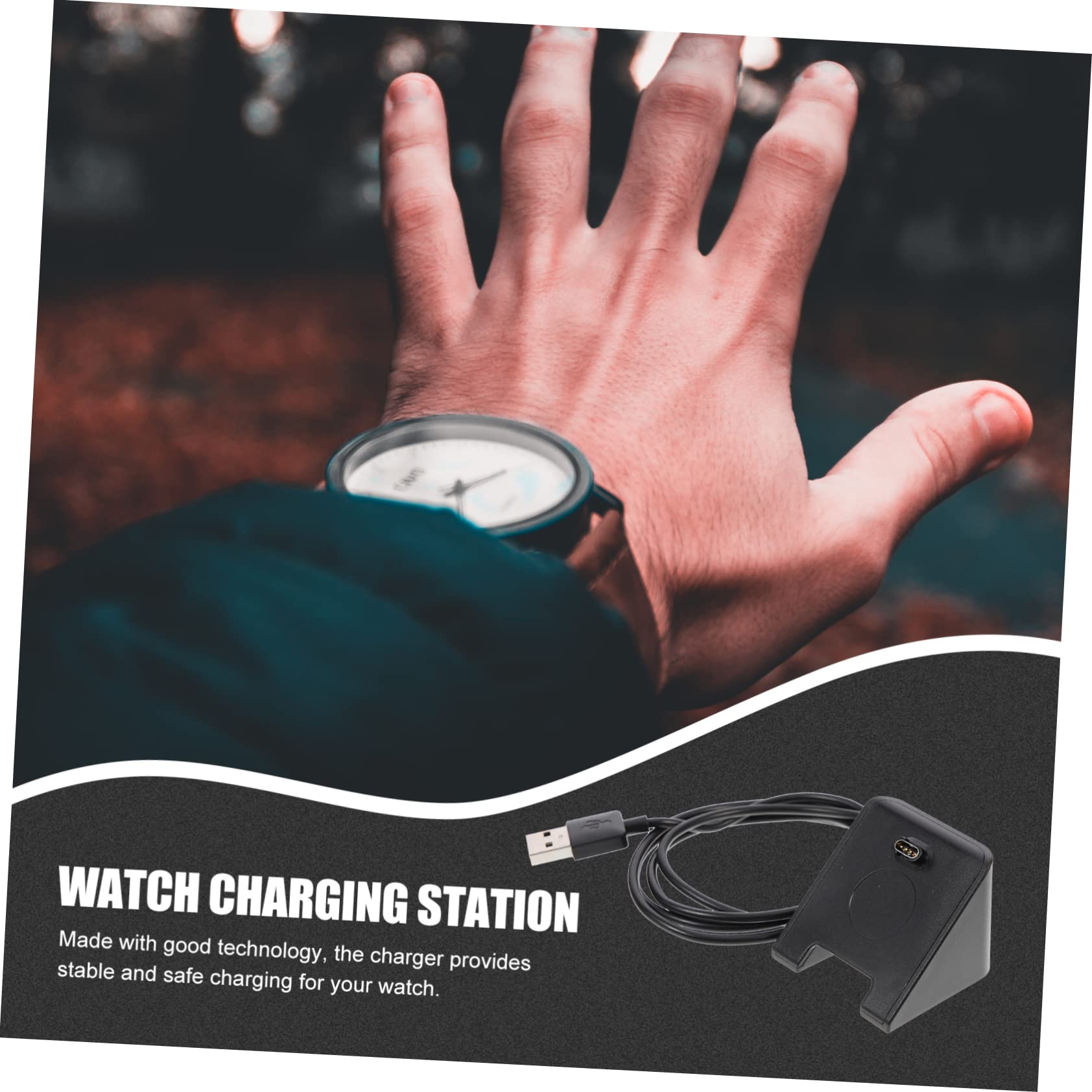 Gatuida 4pezzi Caricatore Da Tavolo Per Smartwatch Ricarica Veloce e Stabile Design Elegante e Portatile Dock Di Ricarica Professionale e Pratico Compatibile Con Smartwatch