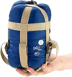 Saco de dormir para clima quente ECOOPRO Portátil, impermeável, compacto, leve, confortável com saco de compressão, ótimo para acampamento ao ar livre, mochilão e trilha, 211 C x 76 cm L, para adultos