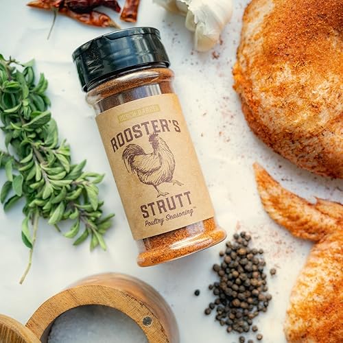 Miniatura 2 de Burch Barrel Rooster's Strutt Seasoning  Mezcla audaz y sabrosa para pollo de primera clase  Práctico embalaje de plástico  Sabor superior para un