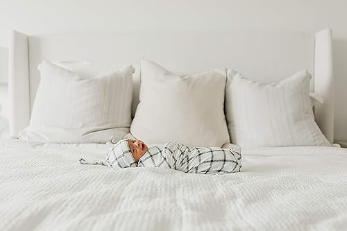 Miniatura 4 de Gorro de bebé con nudo superior elástico suave "Ledger" por Copper Pearl