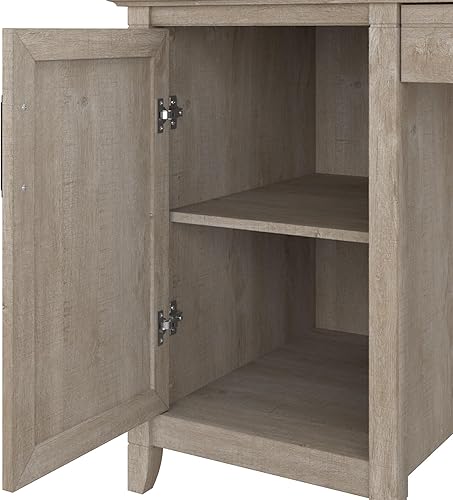 Miniatura 30 de Bush Furniture Key West - Escritorio de 48 W en nogal gris oscuro Gris Oscuro Nogal,gris (cape cod gray),Roble blanco de lino.,cereza bing,Roble