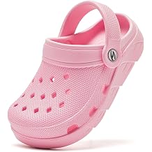 HOBIBEAR Kids Garden Clogs Toddler Sandals for Boys Girls Slipper Beach Water Shoes Slip on Toddler/Little/Big Kids
