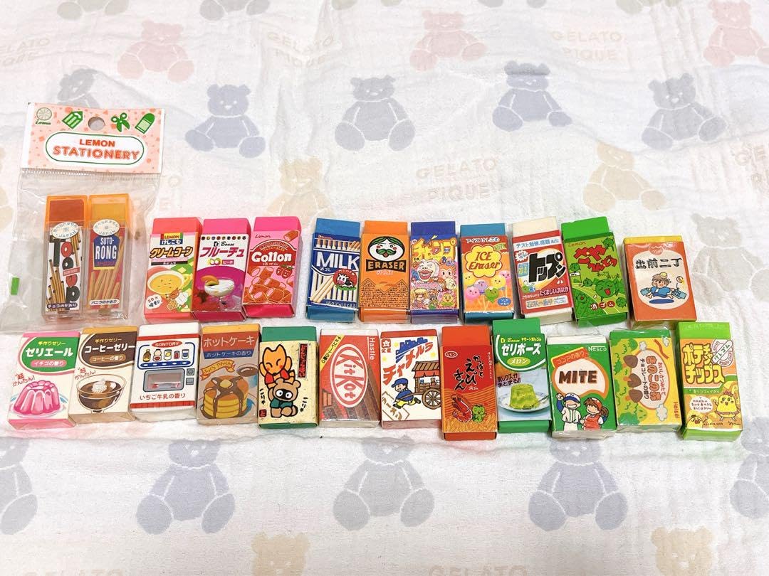 【平成レトロ】【大量】お菓子パロディ消しゴムセット 平成レトロ】【大量】お菓子パロディ消しゴムセット