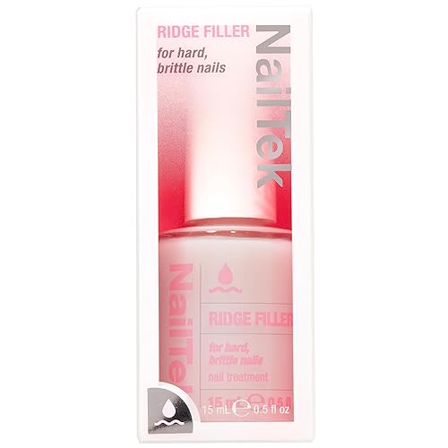 Miniatura 7 de Nail Tek Ridge Filler Formula 3  Clear Ridge Filler para uñas, capa base, esmalte fortalecedor de uñas para uñas duras y quebradizas, 0.5 onzas