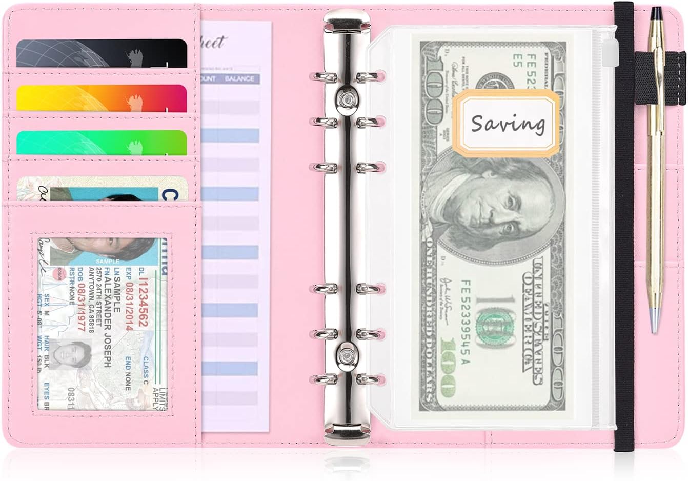 Stay Organized in Style: Review of the A6 Refillable PU Leather Budget Binder