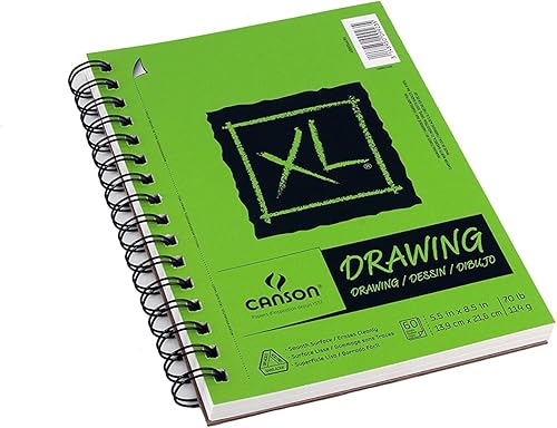 Miniatura 2 de Canson Papel de dibujo serie XL, bloc de alambre, 5.5 x 8.5 pulgadas, 60 hojas (70 libras/4.02 oz), papel de artista para adultos y estudiantes,