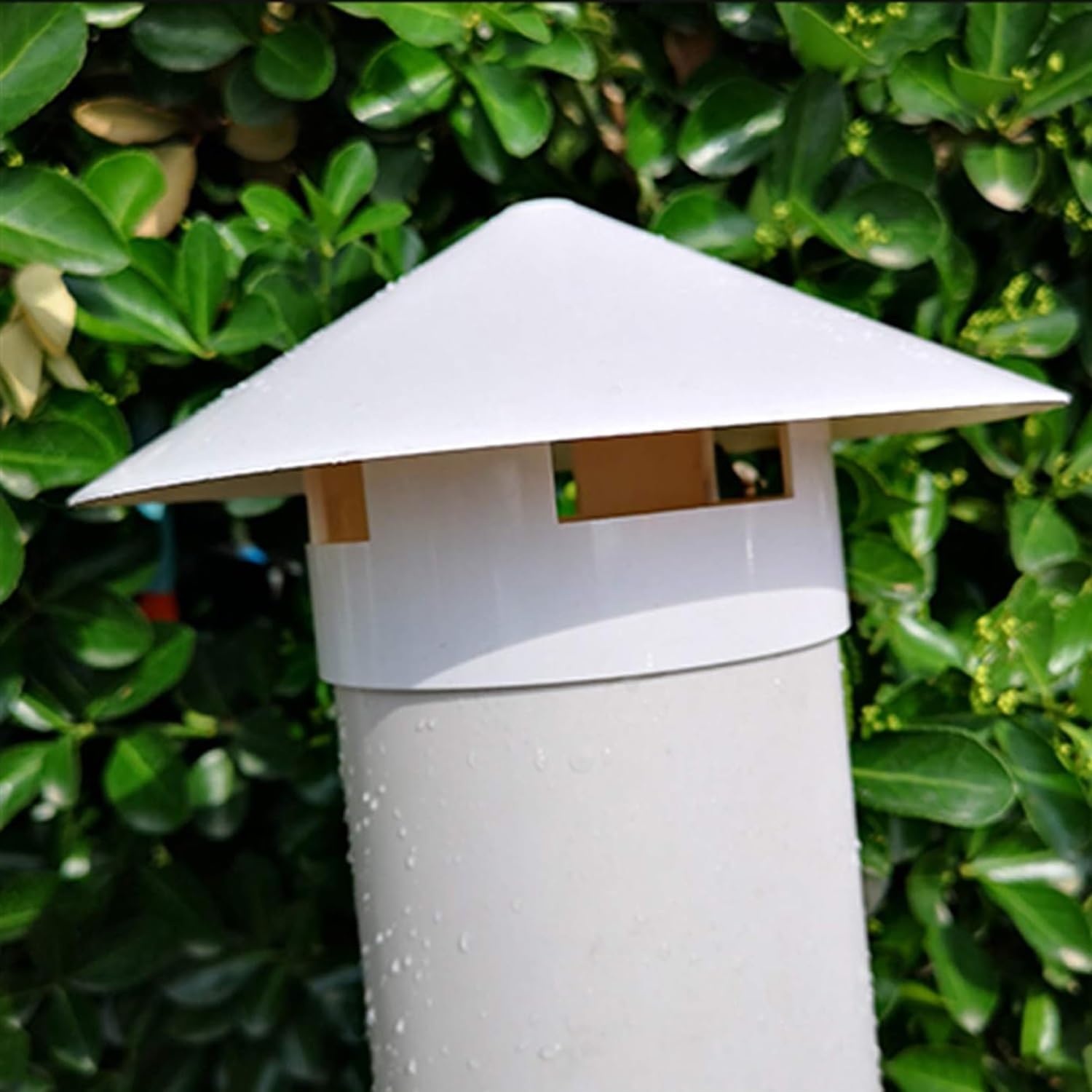 EJGMCNSGB Universal PVC Chimney Cap Cover Wind & Rain Resistant Stove Pipe Protector Flue Topper for Enhanced Ventilation and Weatherproofing