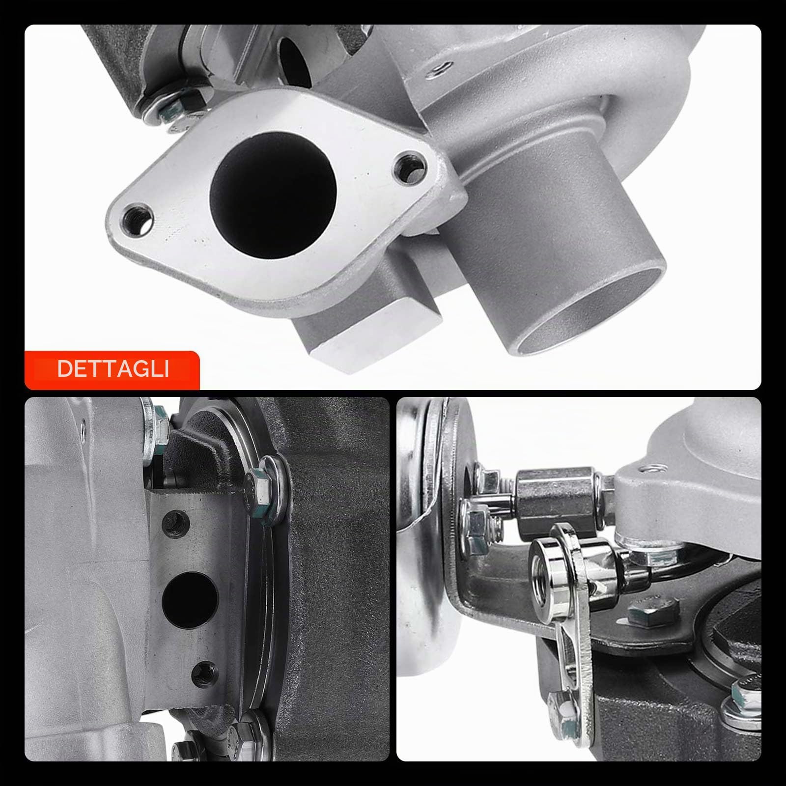 Frankberg Turbocompressore 5435-970-0014 | Compatibile con: Corsa D S07, Idea 350, Doblo Box/MPV 223, Astra H GTC A04, Linea 110 323, Doblo MPV 119 223