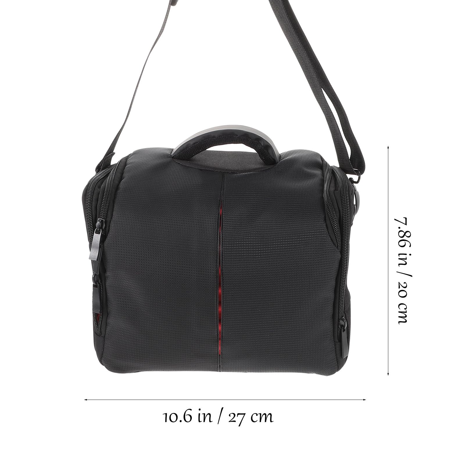 Paquet pour Appareil Photo Reflex Numérique Bandoulière Réglable, Étui Rembourré Antichoc en Polyester Imperméable, Pochette pour Objectif et Housse Pluie Intégrée, Usage