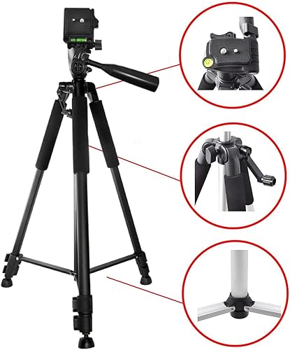 Miniatura 7 de Trípode de cámara profesional ligero de 57 pulgadas para Canon Vixia HFR80 HFR82 HFR800, HFR70, HFR72, HFR700, HFR32, HFR300, HFR40, HFR42, HFR400,