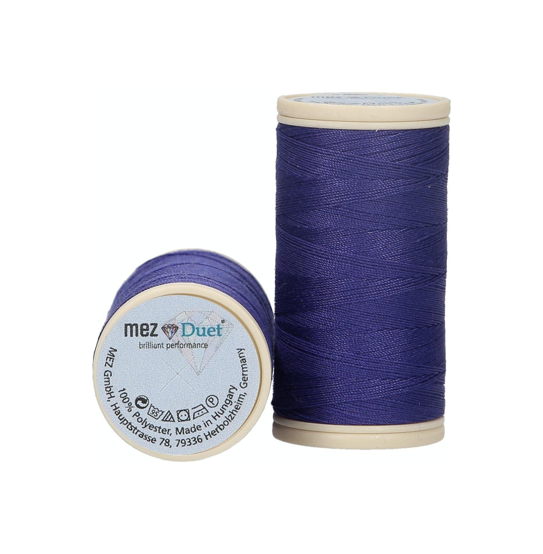 Fils à coudre Mez Duet force 100 de 100m pour couture invisible sur machine