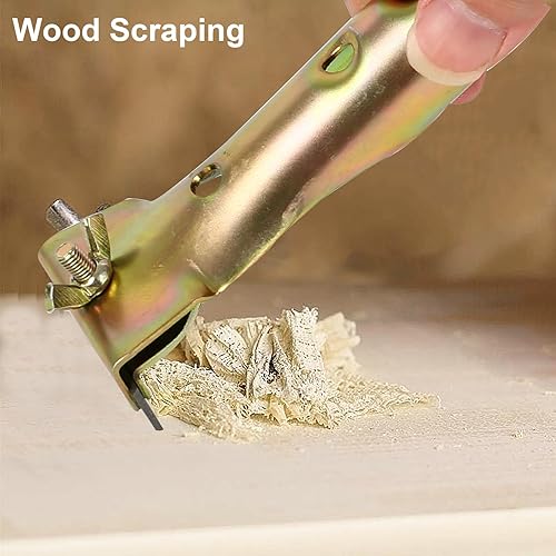 Miniatura 6 de Herramienta raspadora de pintura con 2 cuchillas extra reversibles de doble filo de 2 pulgadas, raspador de carburo de limpieza resistente para