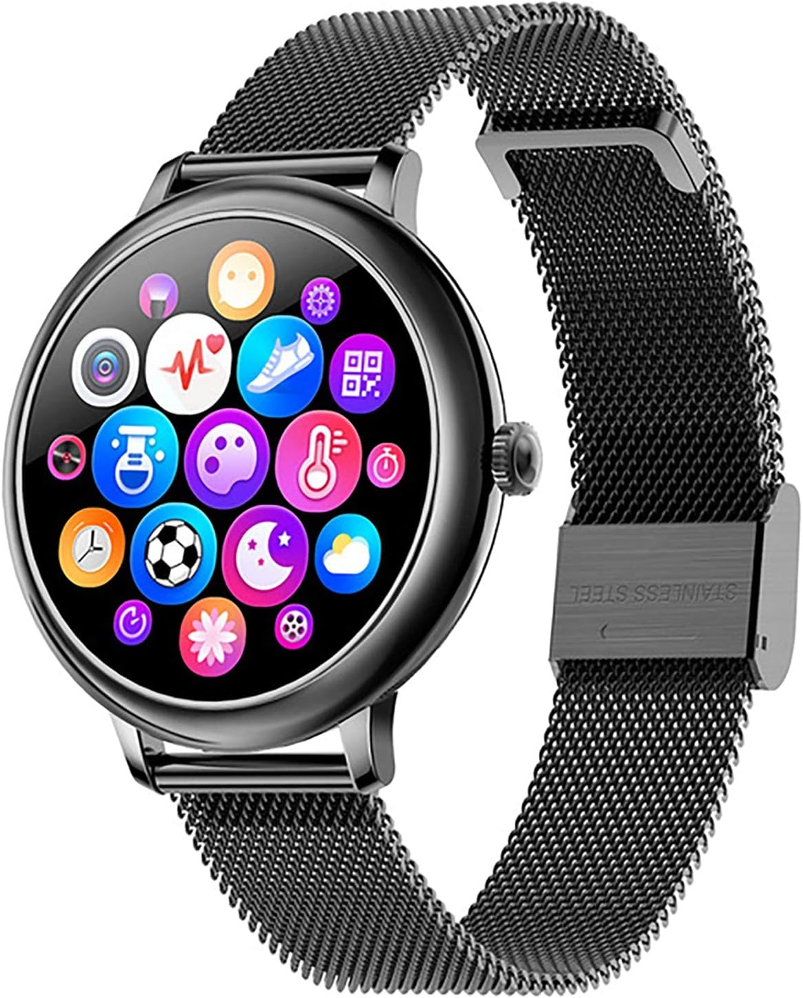 RUNDOING NY13 Stylish women smart watch Round Screen smartwatch for Girl  Heart rate monitor compatible For Android and IOS - buy RUNDOING NY13  Stylish women smart watch Round Screen smartwatch for Girl