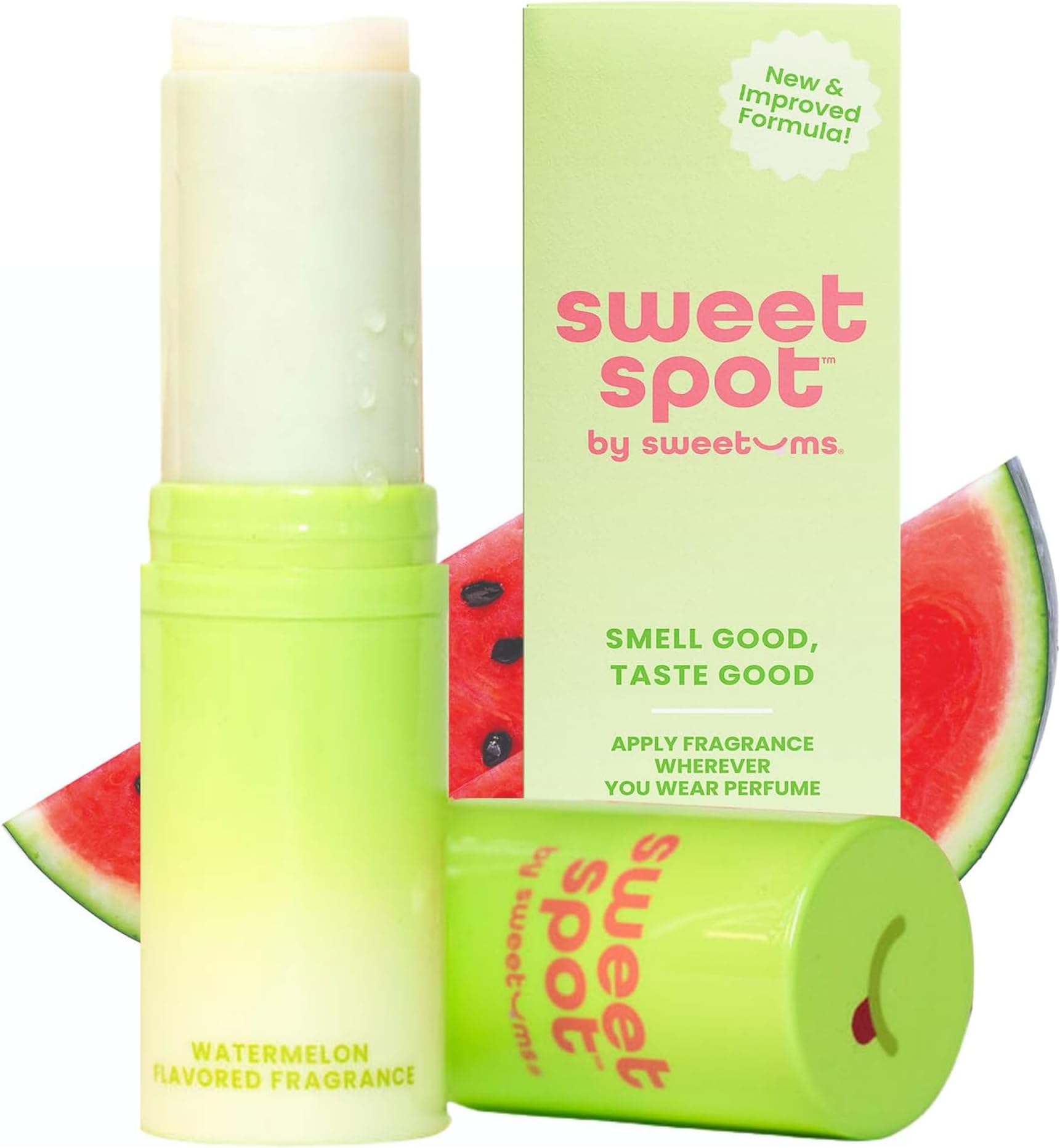 Sweetums Sweetspot Solid Perfume Stick Ideal For Travel For Women With Long Lasting Fragrances Non-Sticky Formula Natural Ingredients (Watermelon)