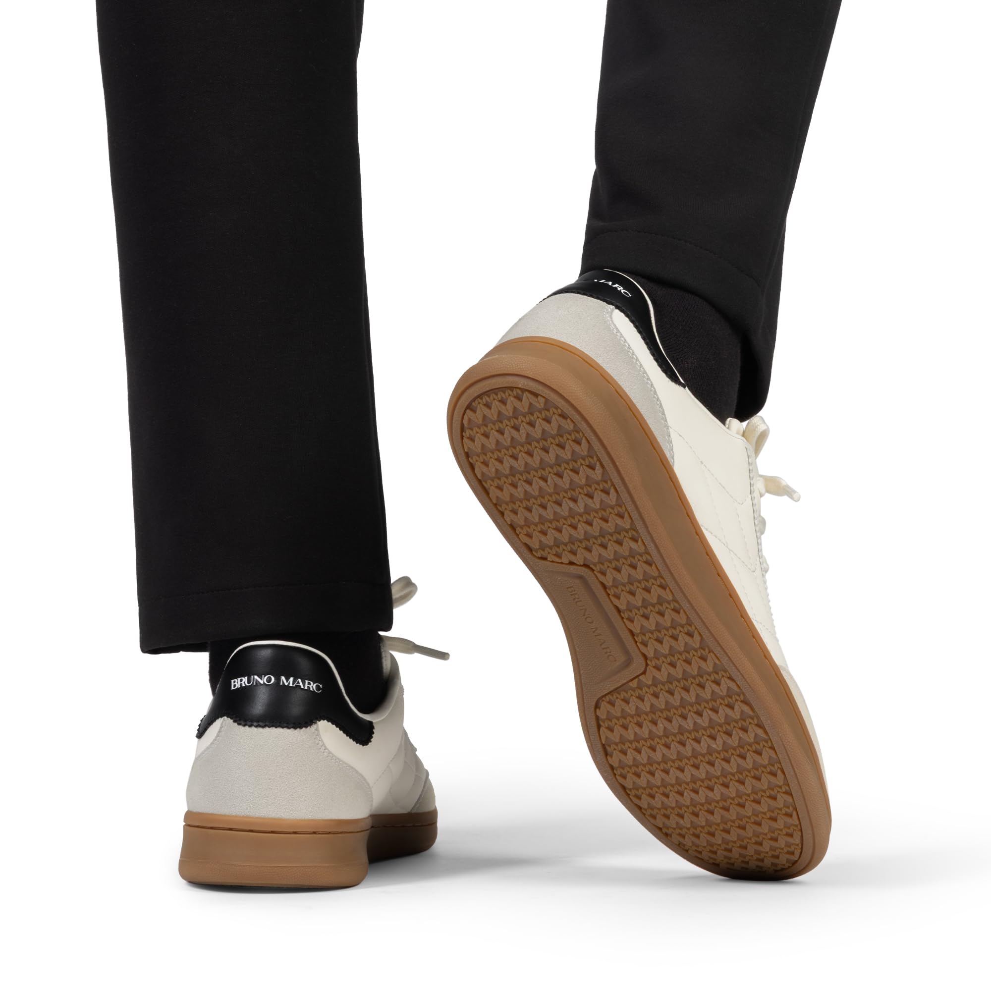Bruno Marc Zapatillas Casual Cordones Hombre Ligero Zapatos Vestir Moda Sneakers con Plantilla Extraíble y Lavable