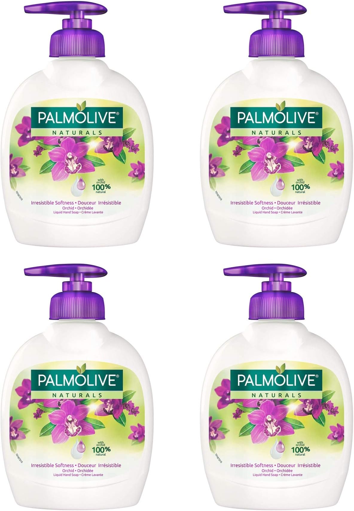 Palmolive Naturals Black Orchid & Milk Irresistible Softness Hand wash Liquid Hand Soap Pump 300ml (Pack of 4)