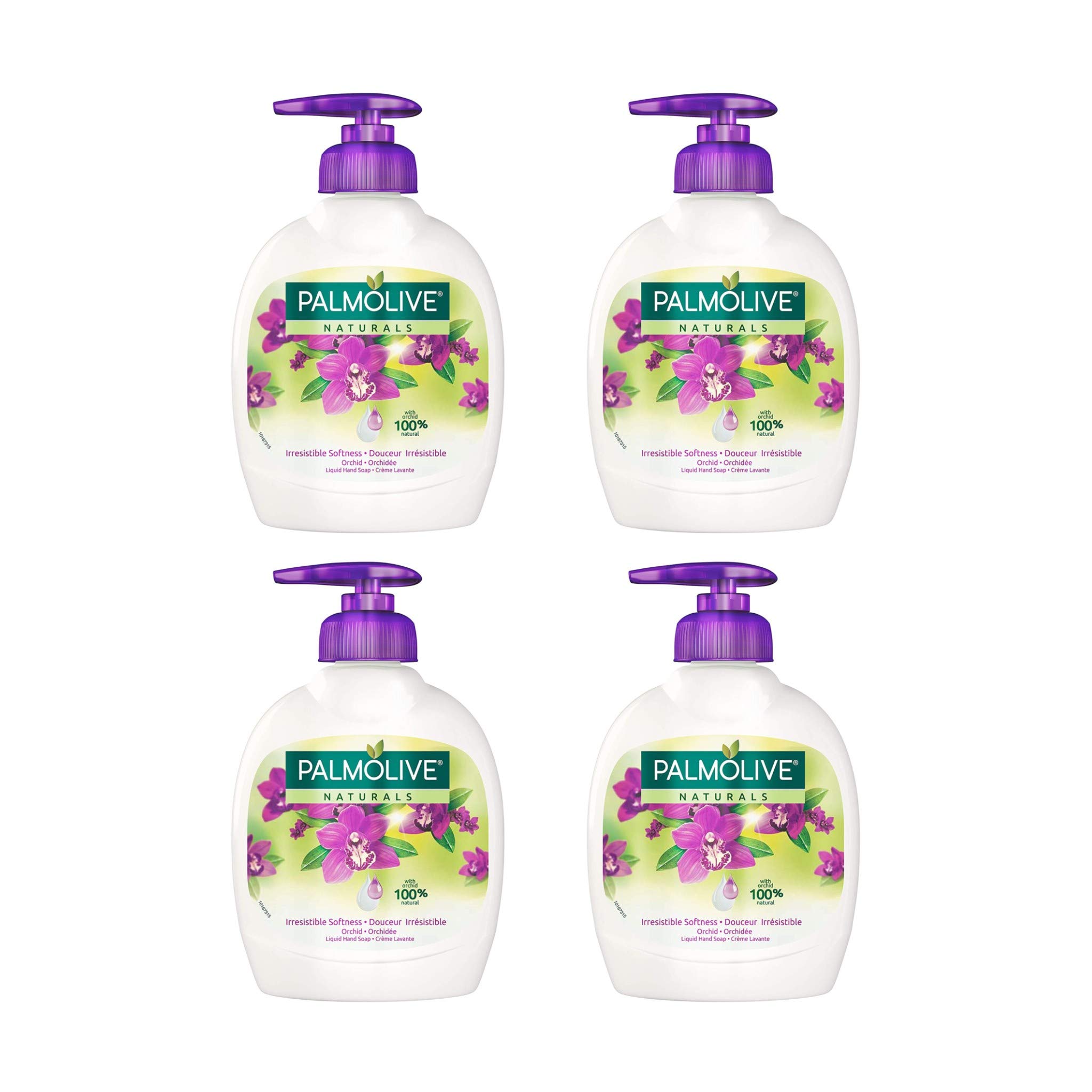 Palmolive Naturals Black Orchid & Milk Irresistible Softness Hand wash Liquid Hand Soap Pump 300ml (Pack of 4)