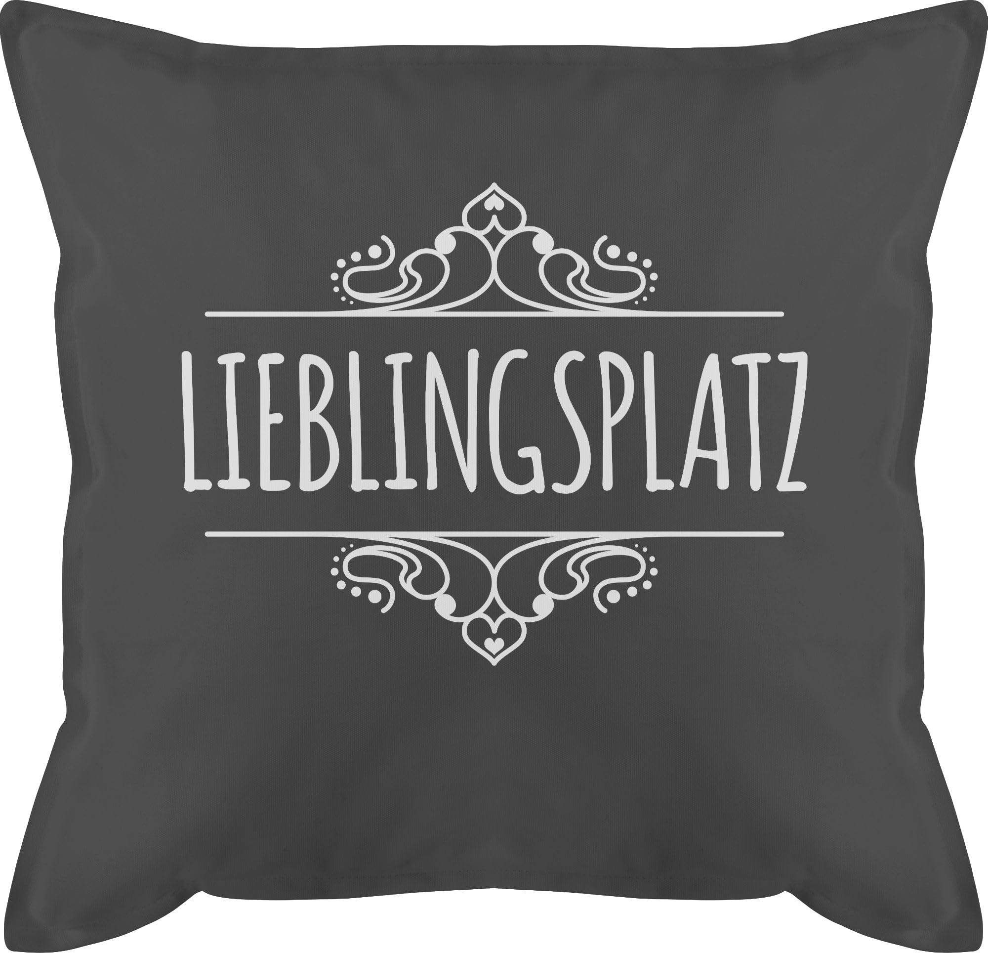 Kissenbezug „Lieblingsplatz“ – Mit Spruch, 50x50 Cm, Aus Baumwolle, Perfekt Als Geschenk