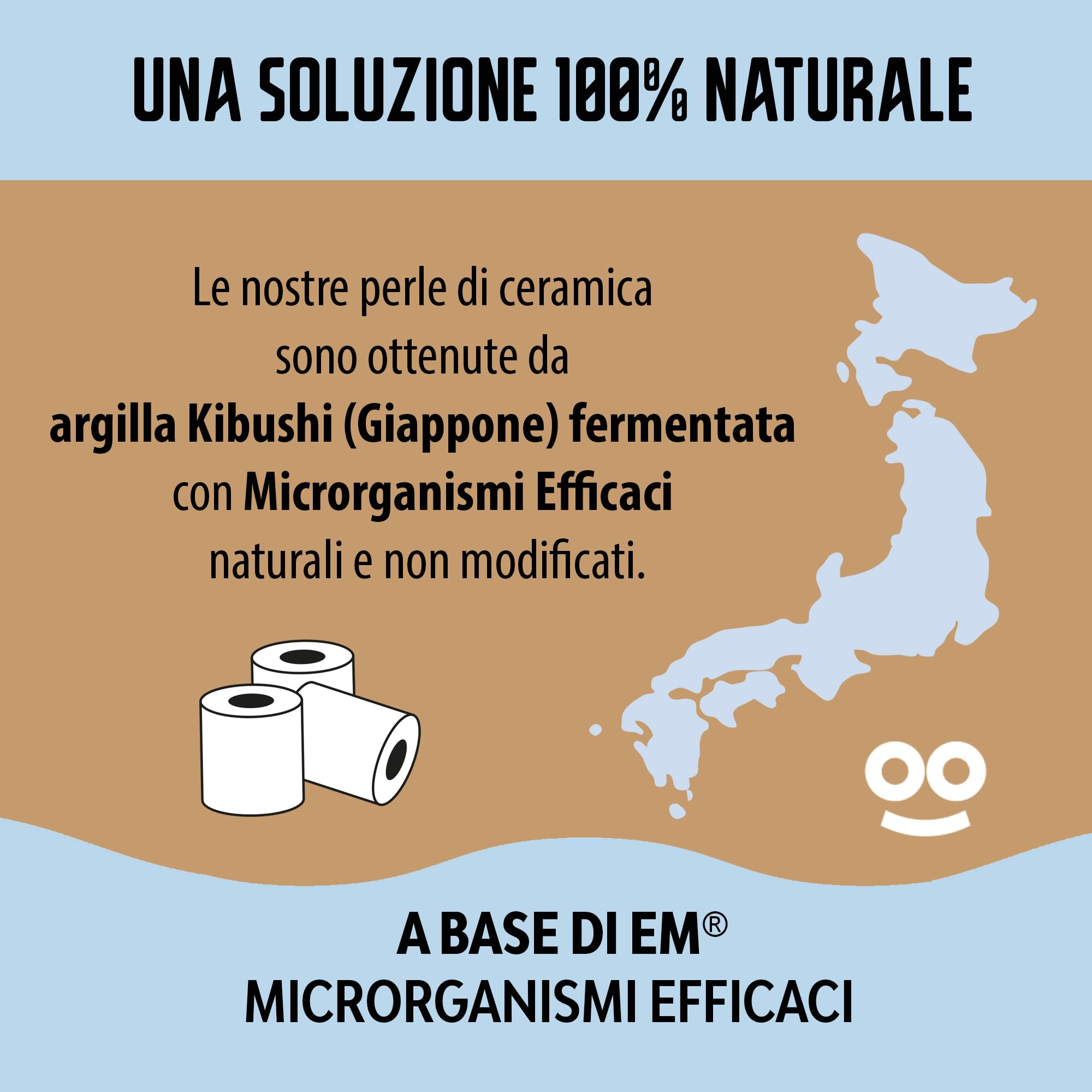 orinko - 30 Perle in Ceramica Em® - Migliorano la qualità dell'Acqua - Riducono Il calcare - Adatto per Lavatrice e per 2 Decanter, Bottiglie, zucche, zucche, caffettiera, bollitori