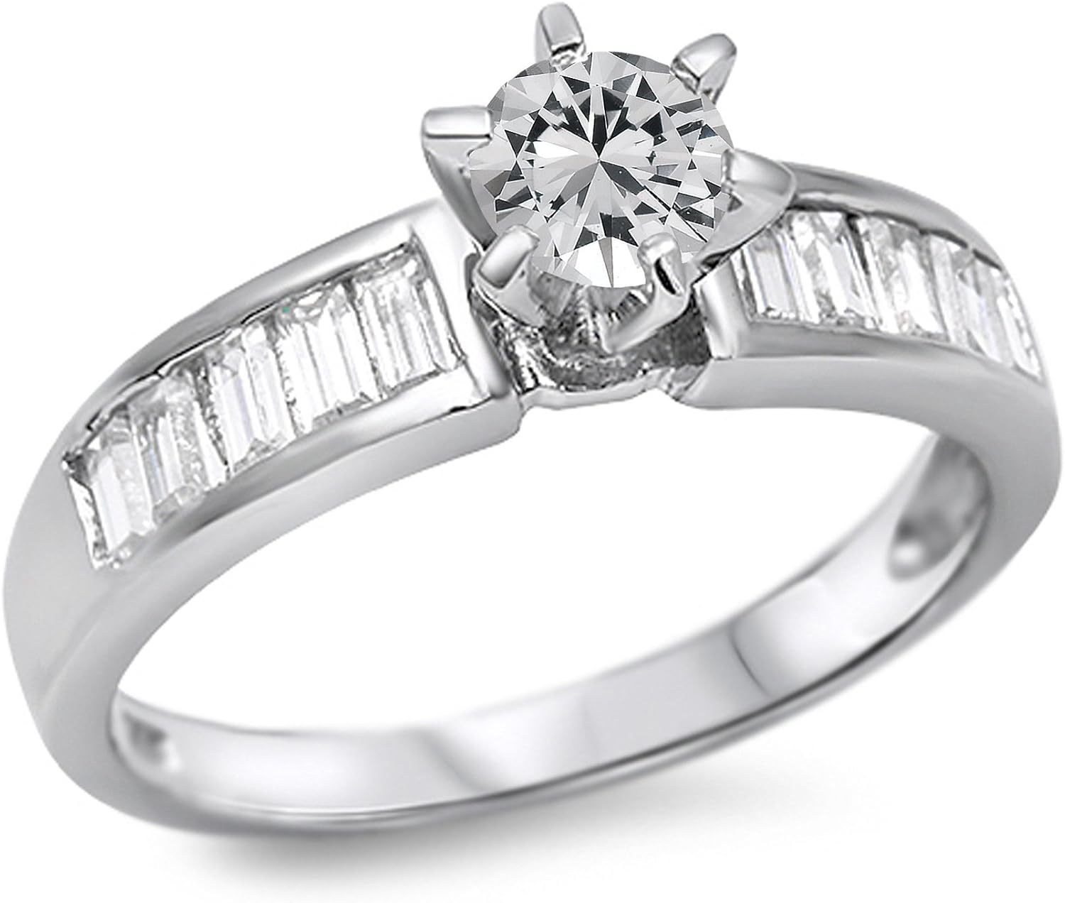 CHOOSE YOUR COLOR Sterling Silver Round Ring