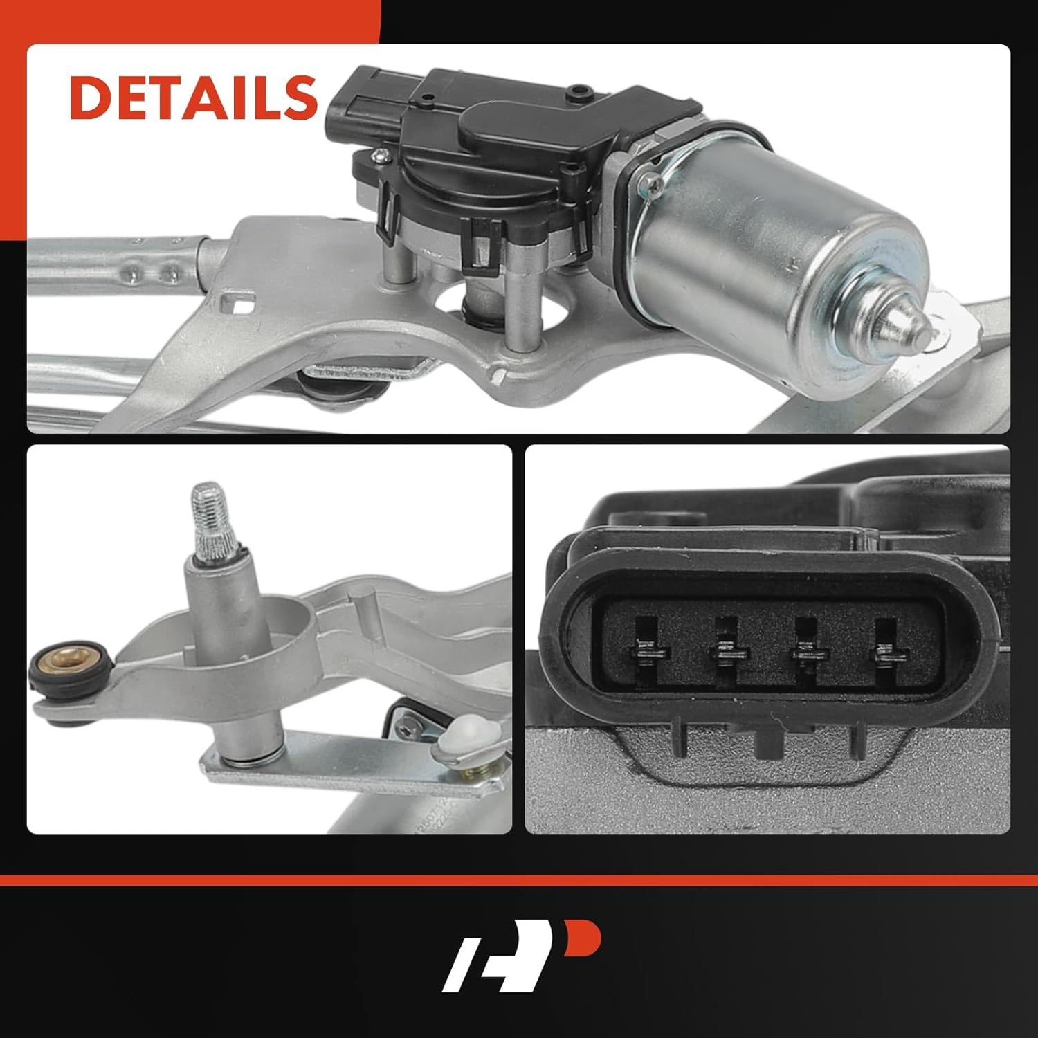 A-Premium Front Windshield Wiper Motor and Linkage Assembly Compatible with Chevrolet Impala 06-13, Impala Limited 14-16 & Buick LaCrosse 06-09, Allure 06-09 & Pontiac Grand Prix 06-08