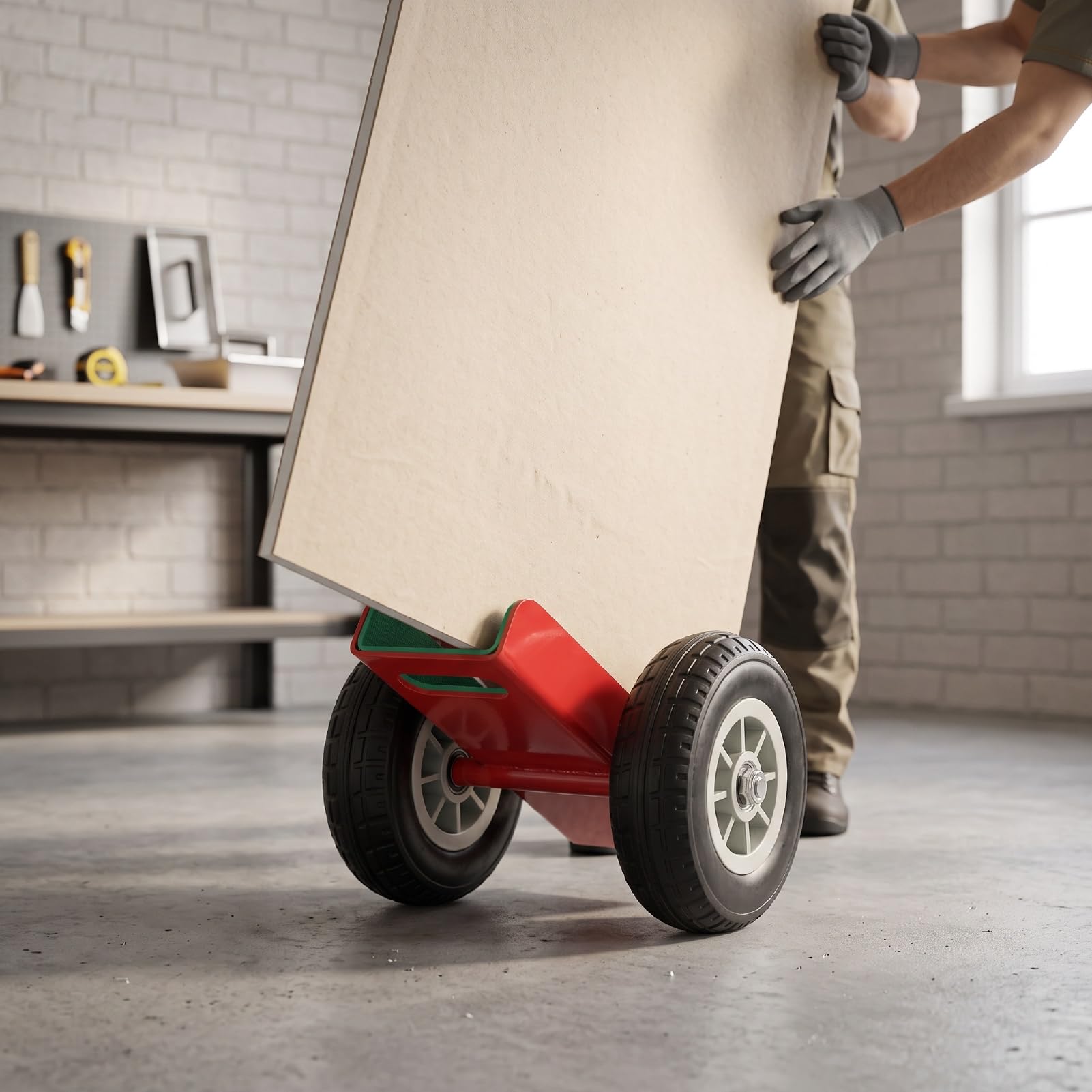 Dioche Carrello per Pannelli con capacità di 660 Libbre, Ruote in Gomma