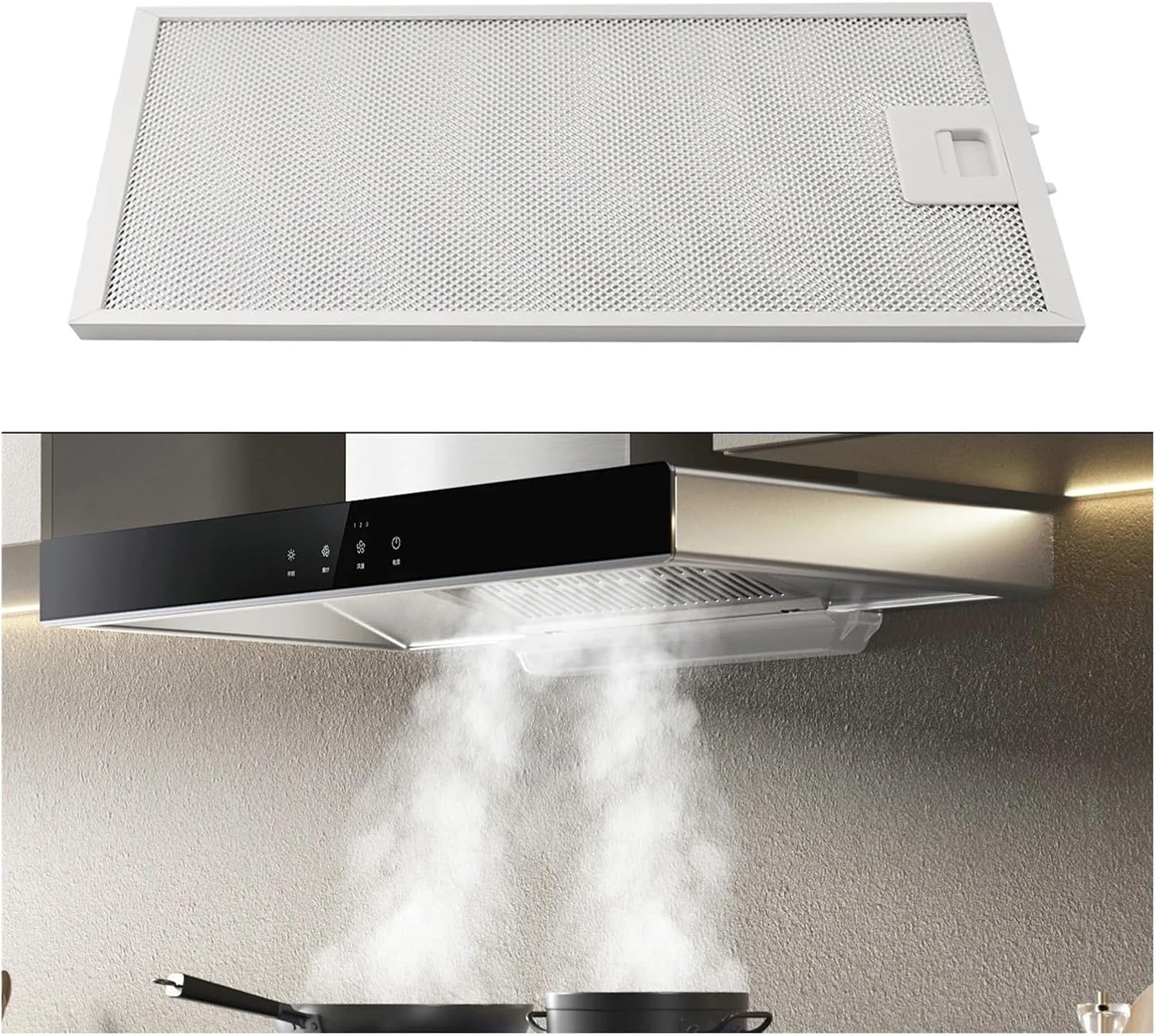 2PCS Filter Cooker Hood Filters 350 X 285 X 9mm Aluminum Alloy Fits For Leading Brands Of Range Hoodsrange Hood Vents