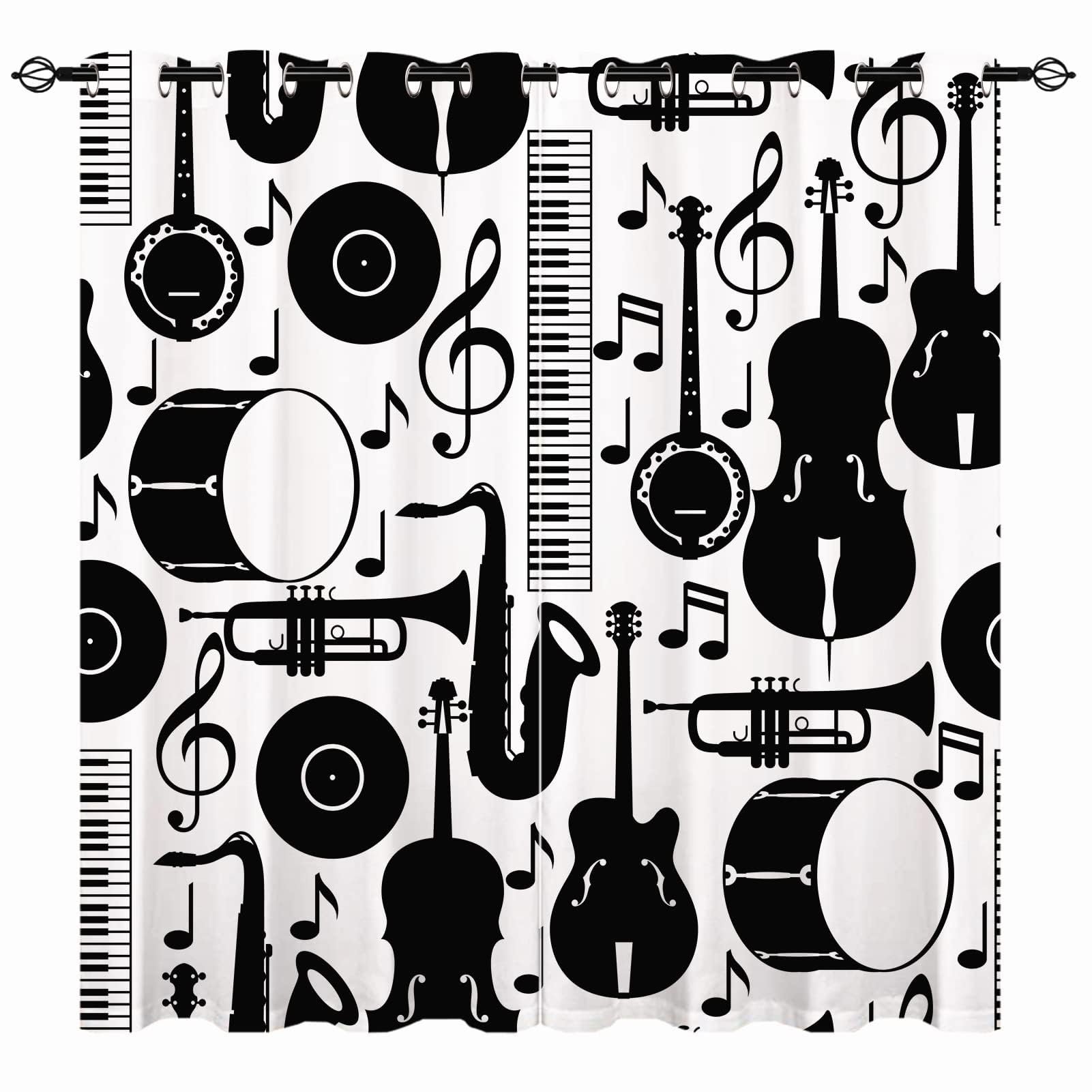 YUANZU ABC Curtains - Kids Boys Girls Eyelet Blackout Alphabet with Cartoon Animals Print Pattern Thermal Insulated Room Darkening Window Drapes for Nursery Baby Bedroom 2 Panels W117cm x D137cm — view 56