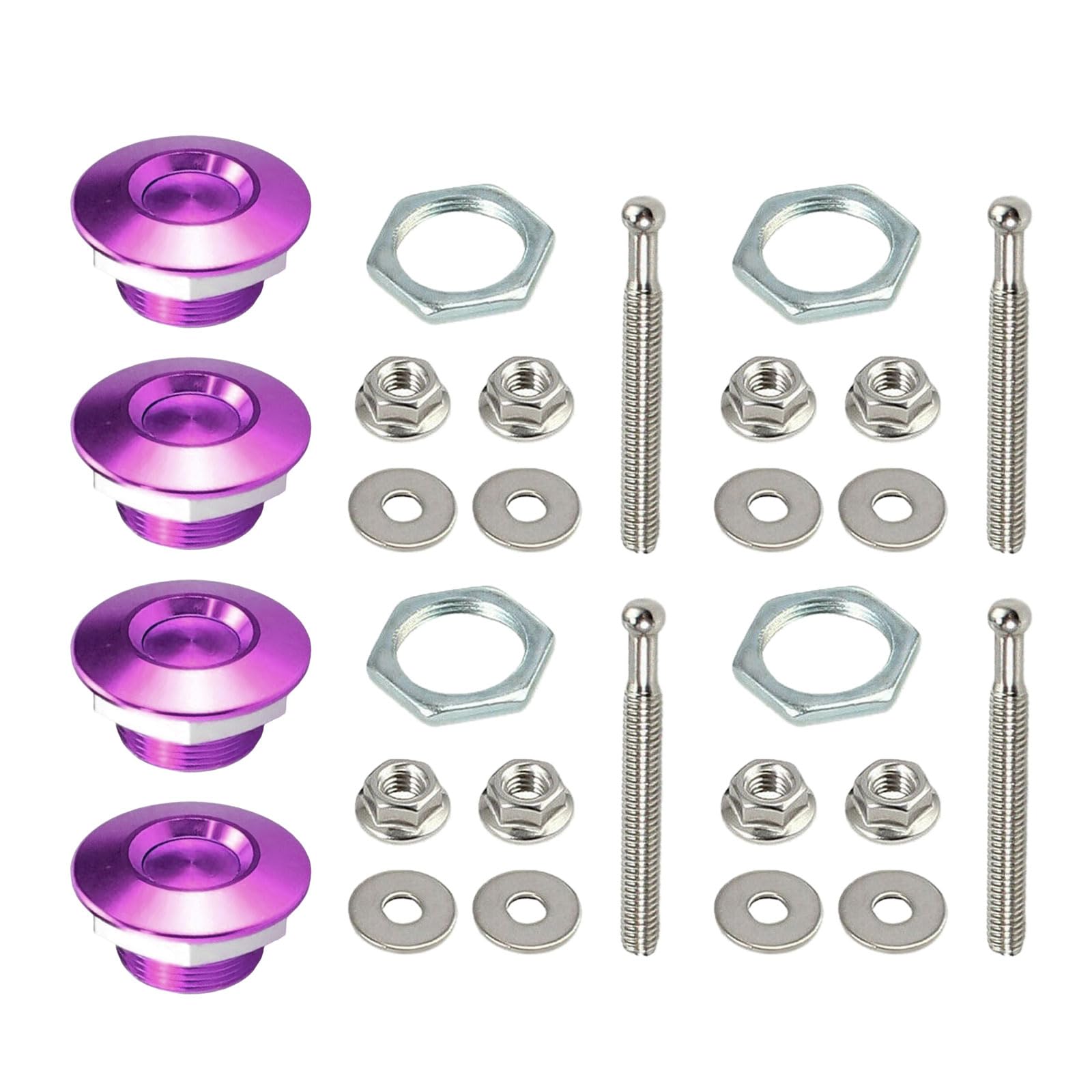 Maxtonser Quick Latches Hoods Pins, Quick Releases Latches Bumper, Bumper Latches Fastener Push Button Bonnet 1.2'' Latches P