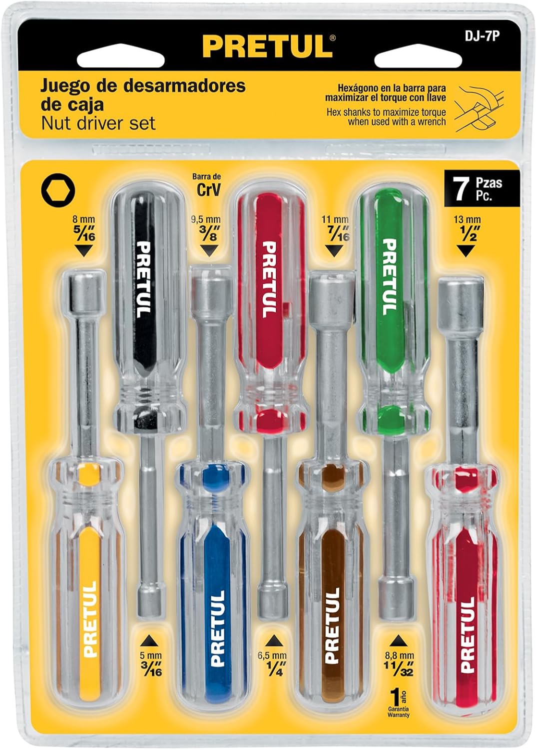 Set of screwdrivers, 7 rooms, Pretul
