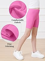 Vista 2 de Resinta Paquete de 6 pantalones cortos de ciclismo para niñas, ropa de verano, multicolor