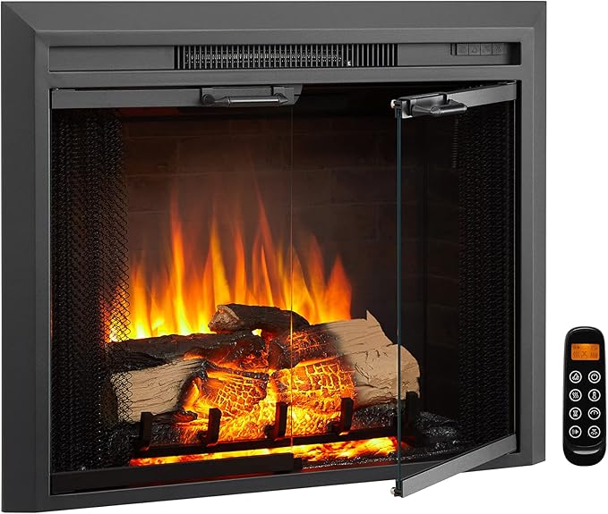 LegendFlame Damon 30" W Electric Fireplace Insert