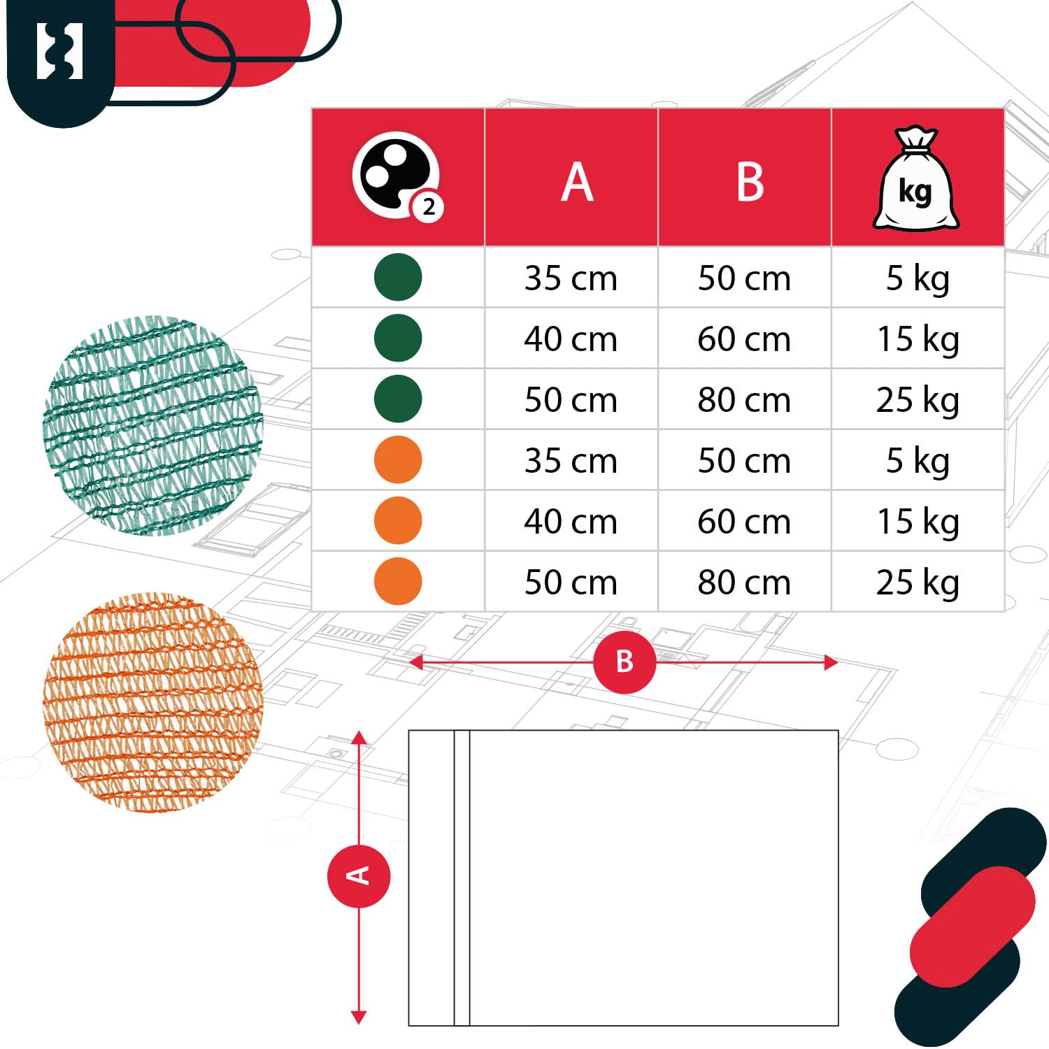 KOTARBAU® 50 Bolsas Raschel 50x80 cm, Verde, para Patatas, Frutas y Vegetales, 25 kg, Polipropileno, Malla Resistente, Almacenamiento de hortalizas y cebollas.