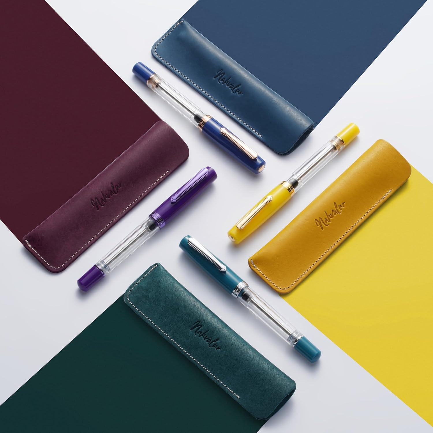 Nahvalur Original Plus Fountain Pens Collection (Extra Fine(0.3mm), Sapphire)