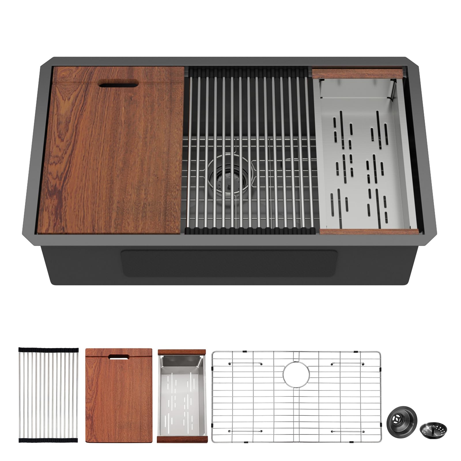 Mocoloo Black Undermount Kitchen Sink