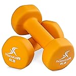 ProsourceFit Neoprene Dumbbell Coated for Non-Slip Grip, 6 lb