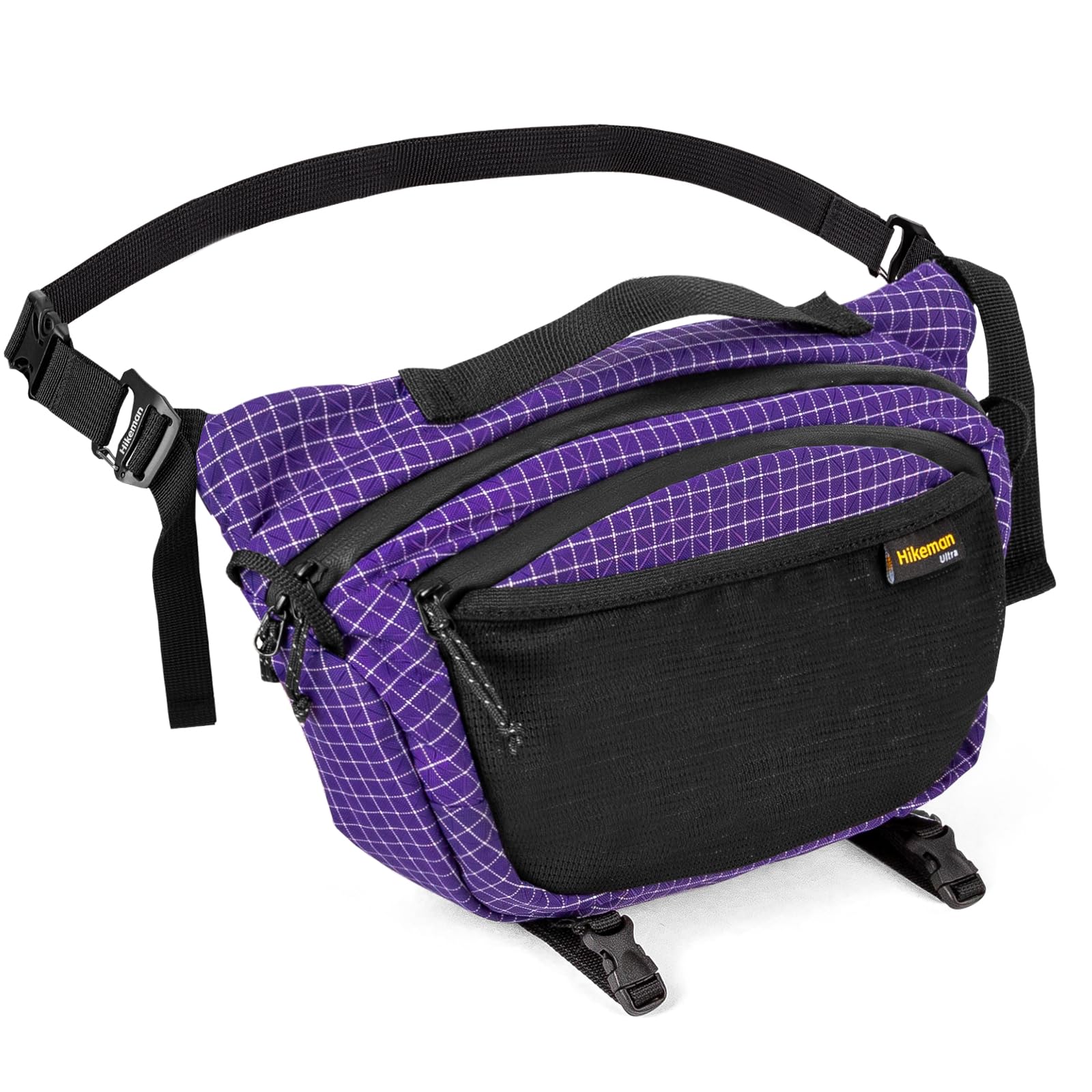 HIKEMAN Backpack Chest Pouch - Lightweight Crossbody Shoulder Bags,Hiking Backpack Attachment Bag,Waterproof Waist Bag for Traveling Cycling Sports Climbing Hiking(Purple)