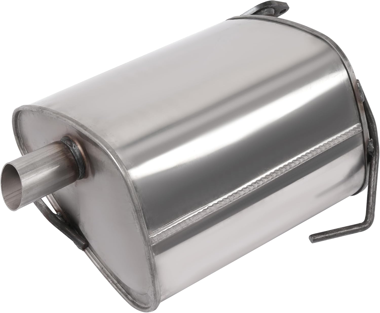 Right Exhaust Muffler Compatible with 2009-2013 Subaru Forester 2.5L Natural Aspirated (Will not fit Turbo) 409 Stainless Steel Silvery